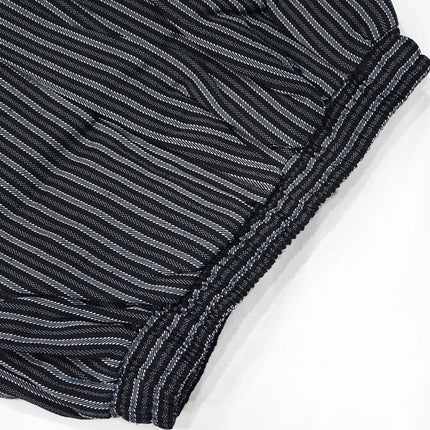 Men's Loose Chef Trousers Food Service Work Wear Stripe Kitchen Restaurant Uniform Cook Pant for Man Chef Bottoms Maxi M-4XL-KarWorkwear