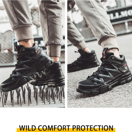 Work Boots Indestructible Safety Shoes Men Steel Toe Shoes Puncture-Proof Work Sneakers Male Footwear Adult Security Shoes-KarWorkwear