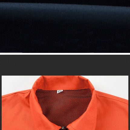Summer Work Clothing Men Working Coveralls Reflective Tape Thin Breathable Uniforms Factory Workshop Service Car Repairman Suits-KarWorkwear