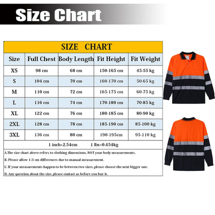 Custom Logo Safety Polo Shirt With Logo Orange Personalized High Visibility Reflective Shirt With Pockets Hi vis work shirt