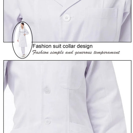 short/ Long sleeve Women's working clothing man uniform lab coat clothing doctor coat nurse uniform lab coats-KarWorkwear