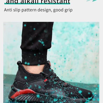 Security Casual Sneakers Men Shoes Work Boots Steel Toe Shoes Anti-smash Anti-puncture Indestructible Shoes Protective Boots-KarWorkwear
