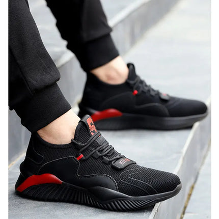 Security Casual Sneakers Men Shoes Work Boots Steel Toe Shoes Anti-smash Anti-puncture Indestructible Shoes Protective Boots-KarWorkwear
