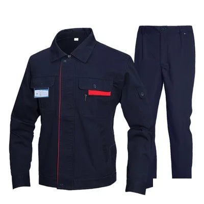 Welding Suit Reflective Multi Pockets Work Clothing Men Women Anti-Scalding Electric Factory Repairman Workshop Durable Uniforms