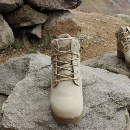 Men Desert Tactical Boots Mens Work Safty Shoes Special Force Waterproof Boot Lace Up Combat Ankle Boots Big Size-KarWorkwear