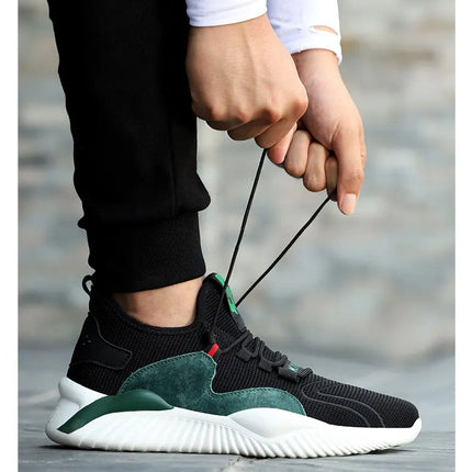 Security Casual Sneakers Men Shoes Work Boots Steel Toe Shoes Anti-smash Anti-puncture Indestructible Shoes Protective Boots-KarWorkwear
