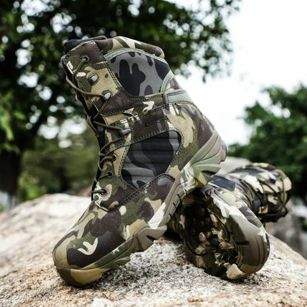 Men Desert Tactical Boots Mens Work Safty Shoes Special Force Waterproof Boot Lace Up Combat Ankle Boots Big Size-KarWorkwear
