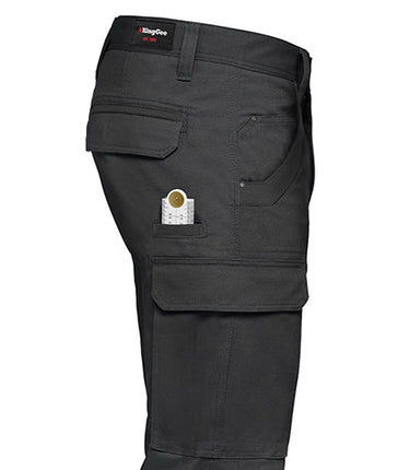 KingGee Mens Tradies Stretch Cargo Pants Durable Cotton Tough Safety Work K69860-KarWorkwear