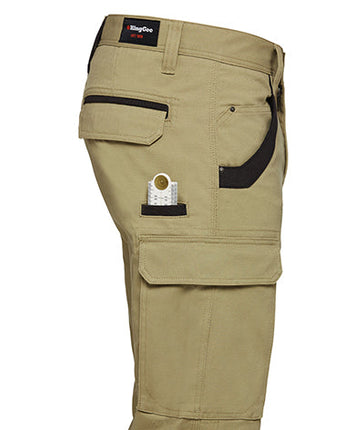 KingGee Mens Tradies Stretch Cargo Pants Durable Cotton Tough Safety Work K69860-KarWorkwear