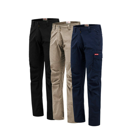 Womens Hard Yakka 3056 Work Pants RipStop Cargo Modern Stretch Slim Y08930-KarWorkwear