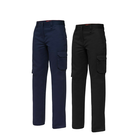 Womens Hard Yakka Work Pants Gen Y Cotton Drill Cargo Tough Tradie Y08850-KarWorkwear