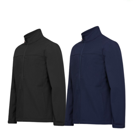 KingGee Mens SoftShell Jacket Water Resistant Ripstop Fleece Work Safety K05130-KarWorkwear