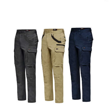 KingGee Mens Tradies Stretch Cargo Pants Durable Cotton Tough Safety Work K69860-KarWorkwear