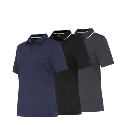 KingGee WorkCool Womens Spliced Polo S/S Shirt Comfort Work Hyperfreeze K44740-KarWorkwear