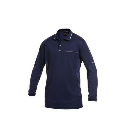 KingGee Mens Workcool Hyperfreeze Polo Long Sleeve Work Shirt Workwear K69790-KarWorkwear