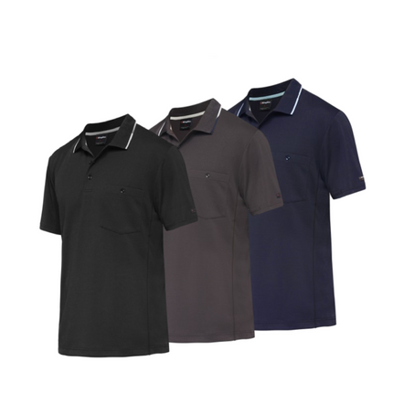 KingGee Mens Workcool Hyperfreeze Polo Short Sleeve Shirt Workwear Comfy K54209-KarWorkwear