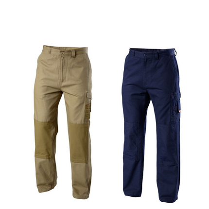 Mens Hard Yakka Legends Light Weight Cotton Pants Tough Cordura Strength Y02906-KarWorkwear