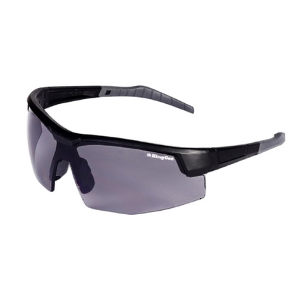 KingGee Unisex Combat Smoke Work Safety Glasses Mat Black K99066-KarWorkwear