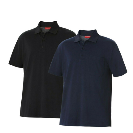 Mens Hard Yakka Plain Cotton Pique Polo Short Sleeve Work Shirt Top Y11306-KarWorkwear