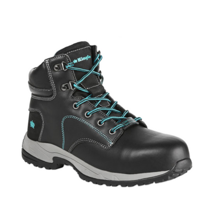 KingGee Womens Tradie Zip Water Resistant Full Leather Work Safety Toe K27360-KarWorkwear