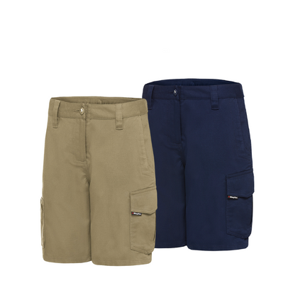 KingGee Womens WorkCool Shorts Durable Reinforced Ripstop Fabric Workwear K47000-KarWorkwear