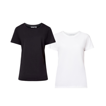 NNT Womens Formal Short Sleeve Crew Neck Tee Classic Fit Cotton Stretch CATUDM-KarWorkwear