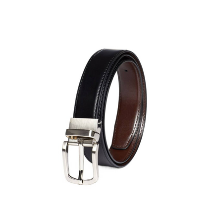 NNT Mens Genuine Leather Reversible Metal Buckle with Clasp Prong Belt CATAXC-KarWorkwear