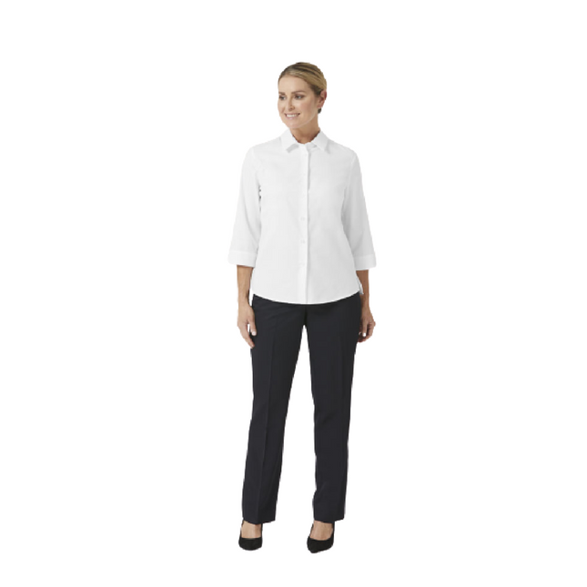 NNT Womens Formal Stretch Twill 3/4 Sleeve Shirt Regular Collar Business CATUFP-KarWorkwear