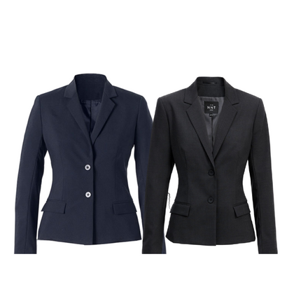 NNT Womens Formal Stretch Wool Blend 2 Button Mid Length Jacket Business CAT1BA-KarWorkwear