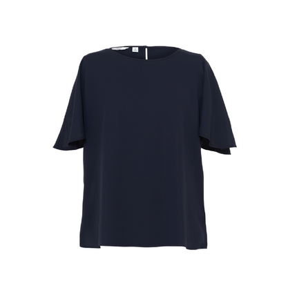 NNT Womens Georgie  Cape Short Sleeve Blouse Classic Fit Comfortable CATUKD-KarWorkwear