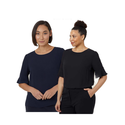 NNT Womens Georgie Fluted Sleeve Casual Classic Fit Business Work Shirt CATUK4-KarWorkwear