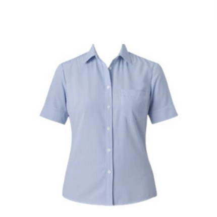 NNT Mens Poly Print Balance Stripe S/S Action Business Shirt CAT4AB-KarWorkwear
