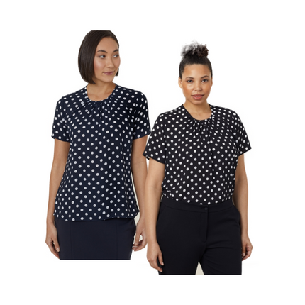 NNT Womens Georgie Short Sleeve Blouse Classic Fit Lightweight Comfort CATUKF-KarWorkwear