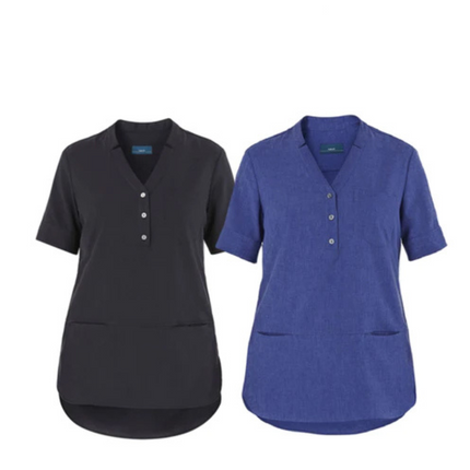 NNT Womens Polylin Short Sleeve Tunic Relaxed Fit Nurse Work Uniform CAT9XQ-KarWorkwear