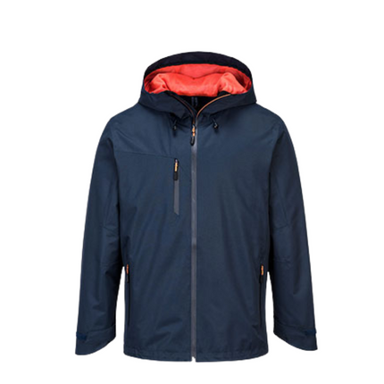 Portwest X3 Shell Jacket Breathable Water Resistant Black Hooded Jacket S600-KarWorkwear