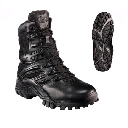 Bates Womens Delta 8 Side Zip Boots Soft Toe Durable Leather Work Safety E72001-KarWorkwear