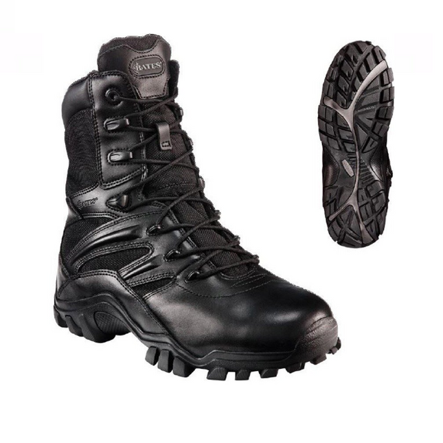 Bates Womens Delta 8 Side Zip Boots Soft Toe Durable Leather Work Safety E72001-KarWorkwear