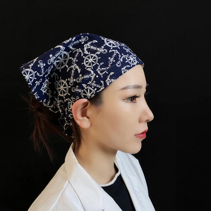 Japanese Chef Hat Kitchen Restaurant Waiter Sushi Caps Cuisine Cook Headscarf  Food Service Work Uniform Cap Pirate Hat-KarWorkwear