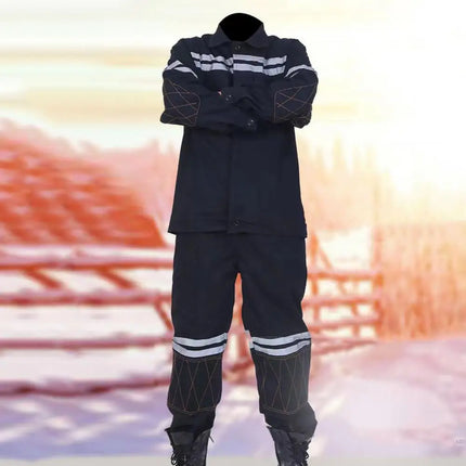 Sweat-absorbent Work Attire High Visibility Workwear Set Reflective Jacket Pants Trousers for Safety Welding Repairman Uniform-KarWorkwear