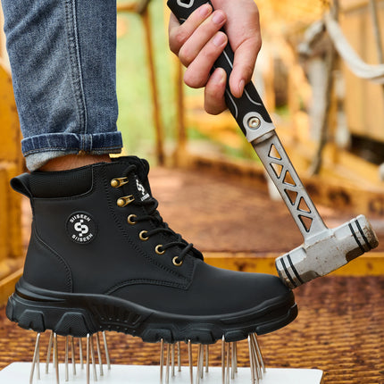 Men's Safety Shoes Anti-impact Steel Toe Puncture-resistant Kevlar Outdoor Construction Site Safety Boots Workshop Factory Work