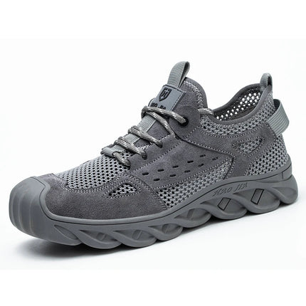 Breathable Summer Safety Work Shoes For Men Insulation 6KV Plastic Toe Anti-smash Non-slip Indestructible Boots Male Footwear-KarWorkwear