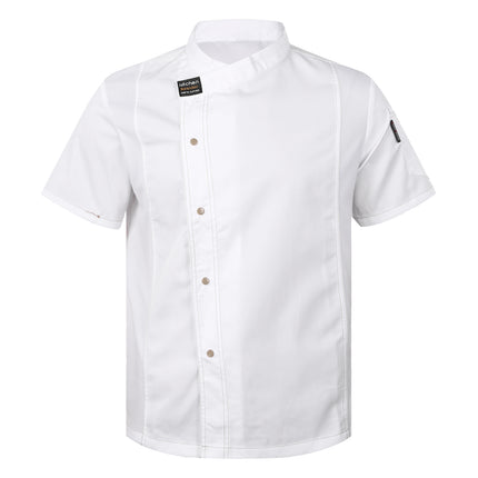 Men Women Kitchen Work Uniform Adult Unisex Chef Jacket Coat Cook Hotel Restaurant Canteen Cake Shop Cafe Shirt Staff Costume-KarWorkwear