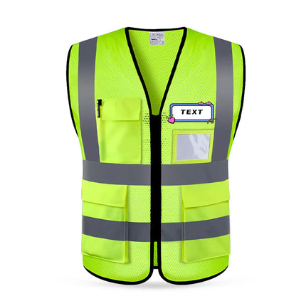 High Visibility Security Reflective Vest Multi-pocket Traffic Vest Miners Uniform Construction Workwear Outdoor Cycling Custom-KarWorkwear