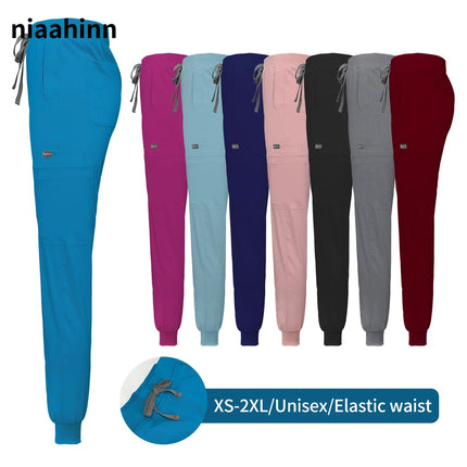 Jogger Pant Women Scrub Medical Nurse Work Bottoms Unisex Wholesale Slim Fit Fashion Stretch Trousers Clinic Doctor Nursing Pant-KarWorkwear