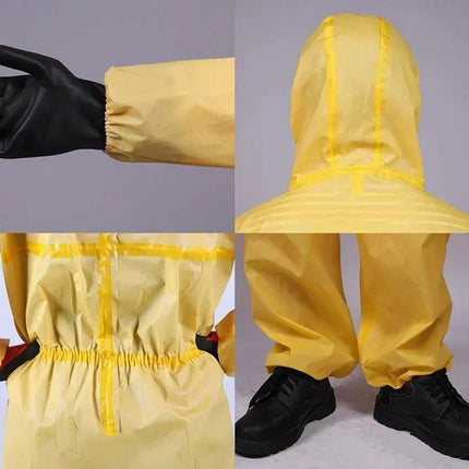 Chemical Work Coverall Protective Suit Hazardous Chemicals Liquid Proof Sulfuric Acid And Alkali Resistant Protection Clothing