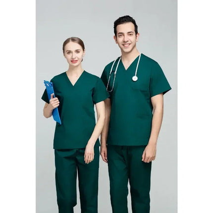 High Quality Scrubs Medical Uniforms Women Nurse Uniform Thin Breathable Medical Scrub Tops Elastic Scrubs Pants Doctor Workwear-KarWorkwear