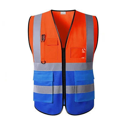 High Visibility Reflective Safety Vest Work Uniform Signal Security Jacket Reflex Clothing Rider Motor Geology Man-KarWorkwear