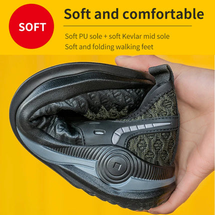 Size 50 Steel Toe Boots For Men Indestructible Safety Work Shoes Lightweight Steel Toe Sneakers Puncture Proof  Male Footwear-KarWorkwear