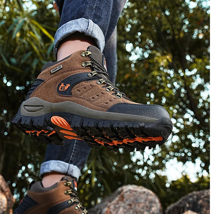 Trendy Classic Men Ankle Boots Wear Resisting Hiking Shoes Cow Suede Men Boot Comfortable Walking Sneaker For Man Tactical Shoes