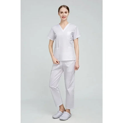 High Quality Scrubs Medical Uniforms Women Nurse Uniform Thin Breathable Medical Scrub Tops Elastic Scrubs Pants Doctor Workwear-KarWorkwear